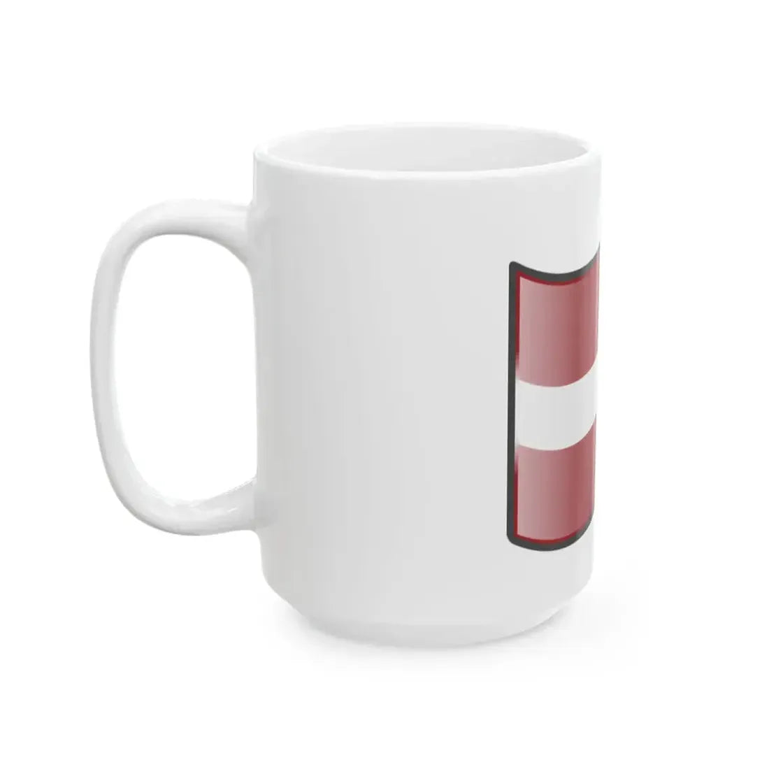 Nuvola Latvian flag (Latvia) White Coffee Mug - Go Mug Yourself