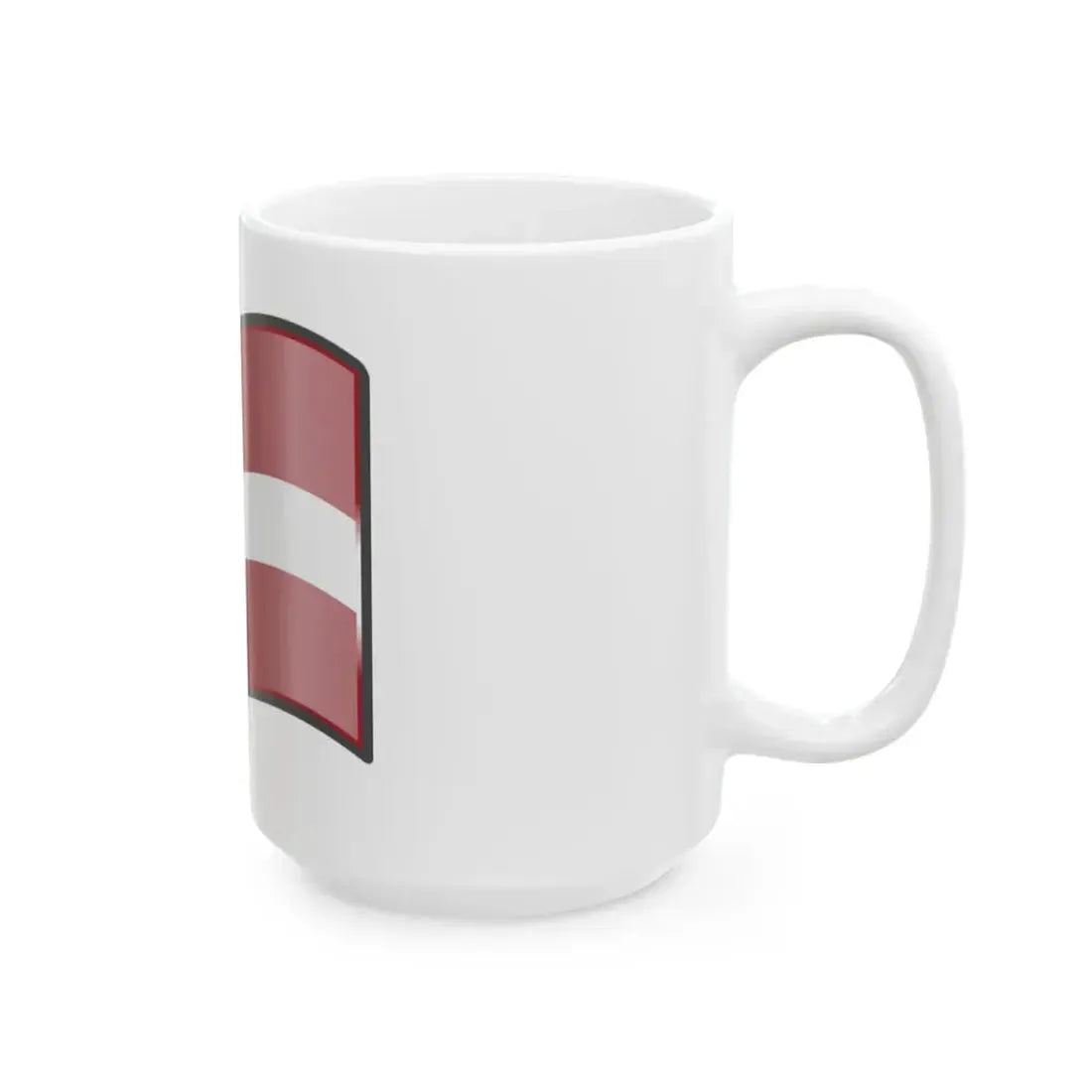 Nuvola Latvian flag (Latvia) White Coffee Mug - Go Mug Yourself