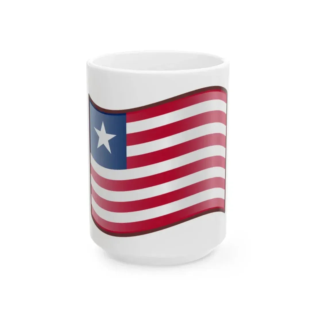 Nuvola Liberian flag (Liberia) White Coffee Mug 15oz - Go Mug Yourself