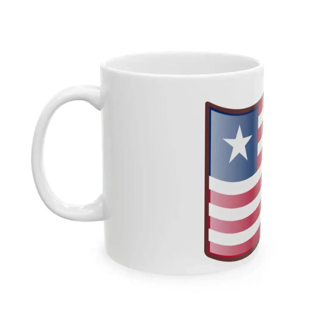 Nuvola Liberian flag (Liberia) White Coffee Mug - Go Mug Yourself