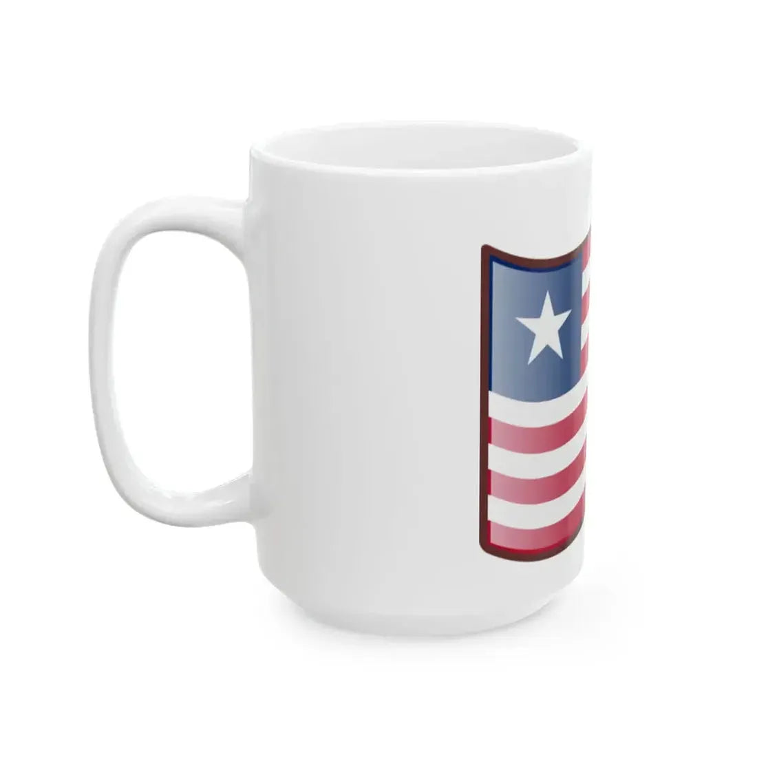 Nuvola Liberian flag (Liberia) White Coffee Mug - Go Mug Yourself
