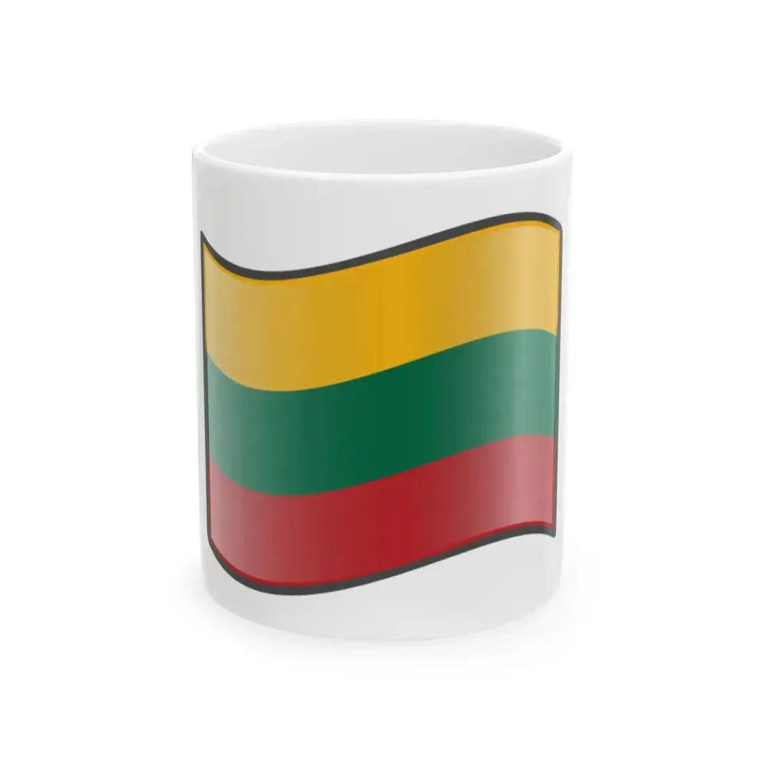 Nuvola Lithuanian flag (Lithuania) White Coffee Mug 11oz - Go Mug Yourself