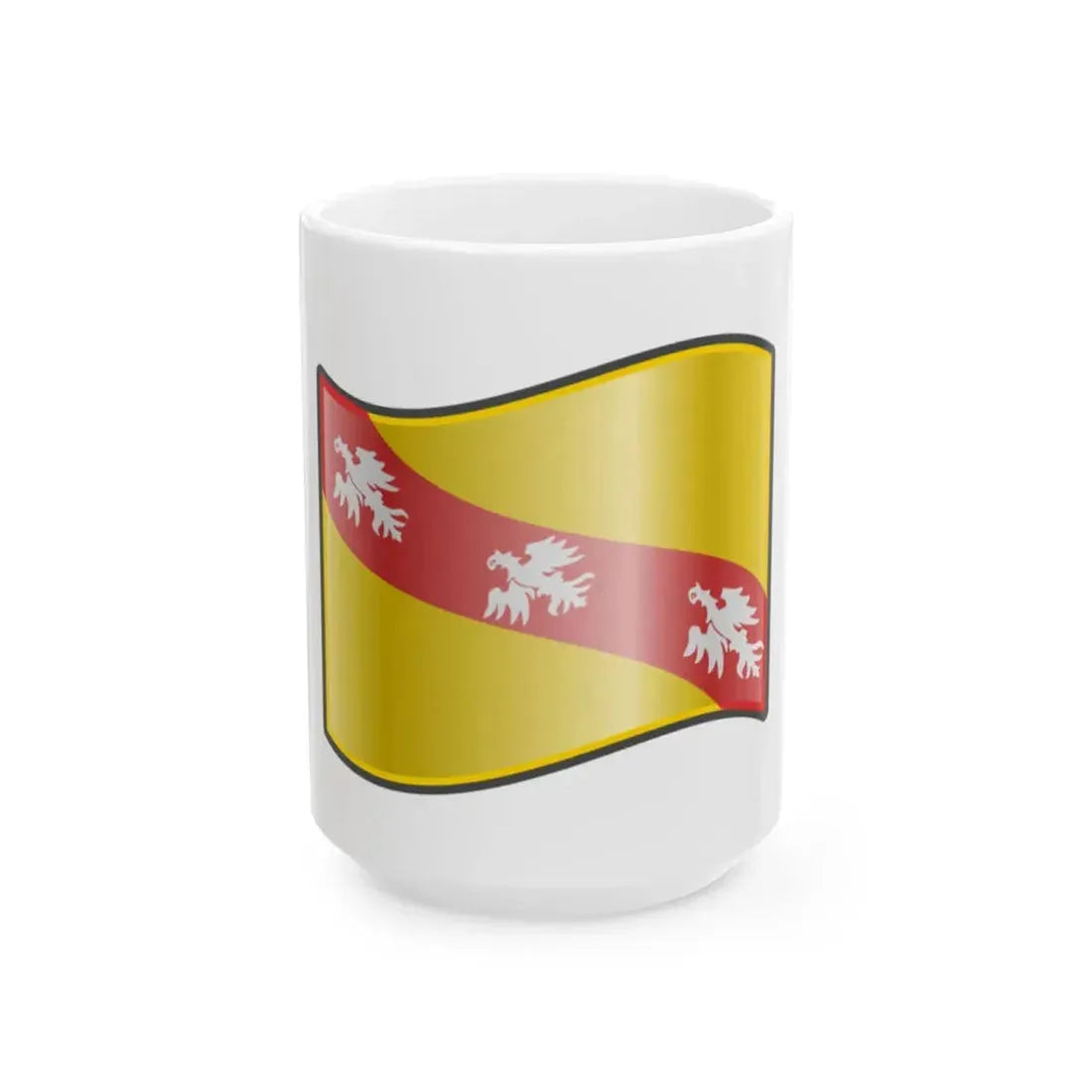 Nuvola Lorraine flag (France) White Coffee Mug 15oz - Go Mug Yourself