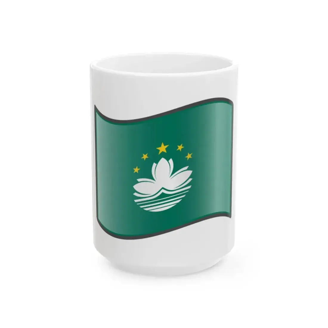Nuvola Macau flag (China) White Coffee Mug 15oz - Go Mug Yourself