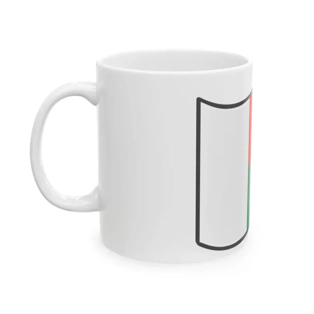 Nuvola Madagascar flag (Madagascar) White Coffee Mug - Go Mug Yourself