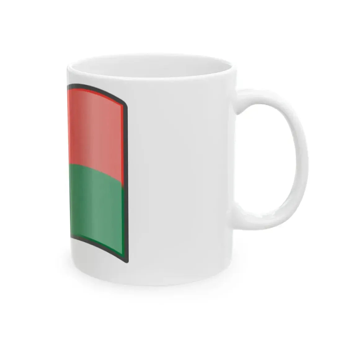 Nuvola Madagascar flag (Madagascar) White Coffee Mug - Go Mug Yourself