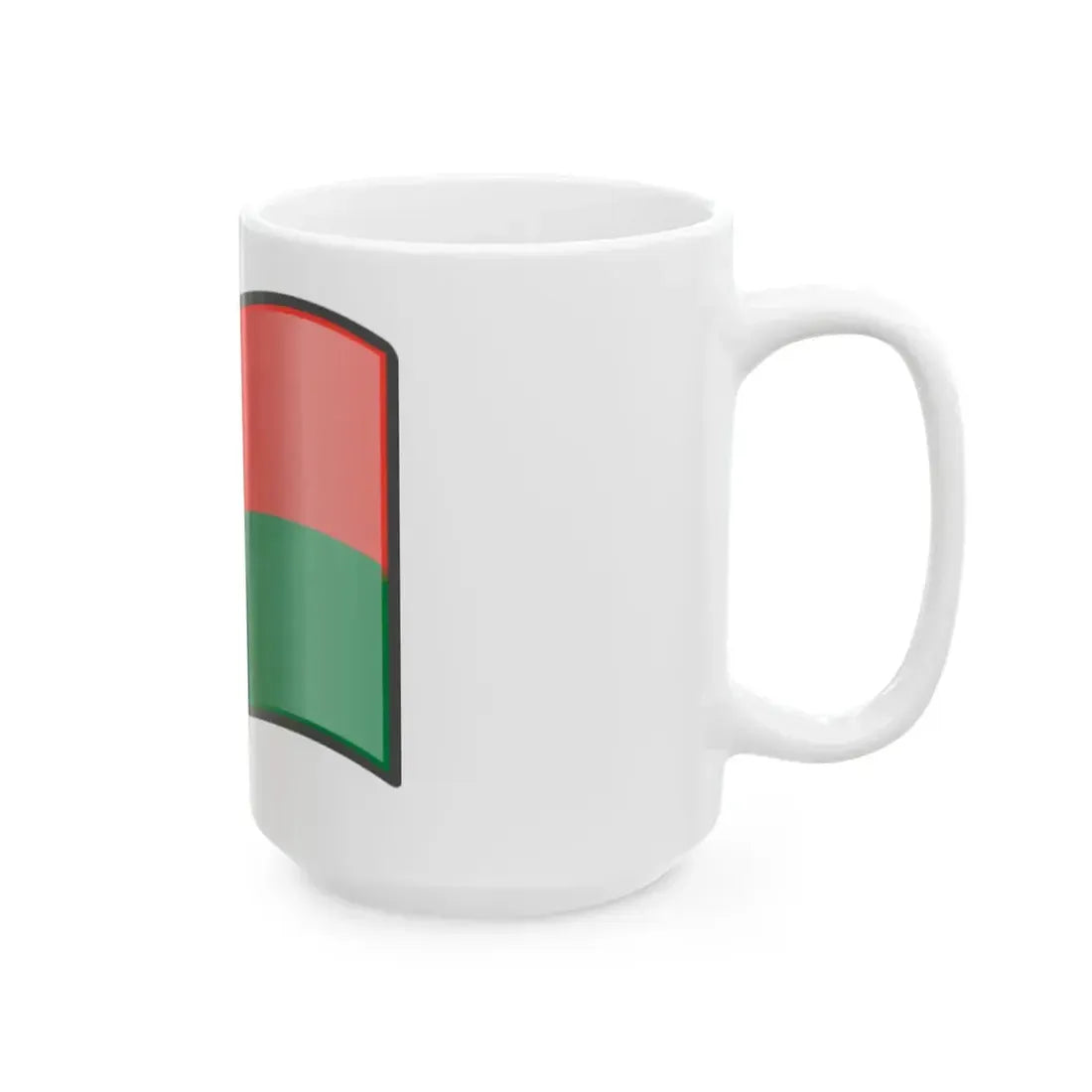 Nuvola Madagascar flag (Madagascar) White Coffee Mug - Go Mug Yourself