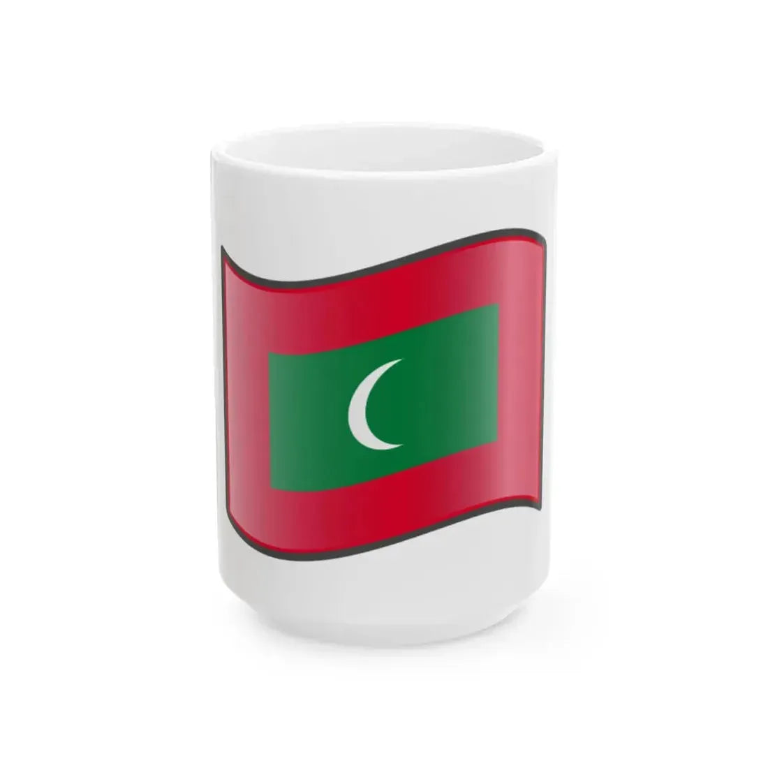 Nuvola Maldivian flag (Maldives) White Coffee Mug 15oz - Go Mug Yourself