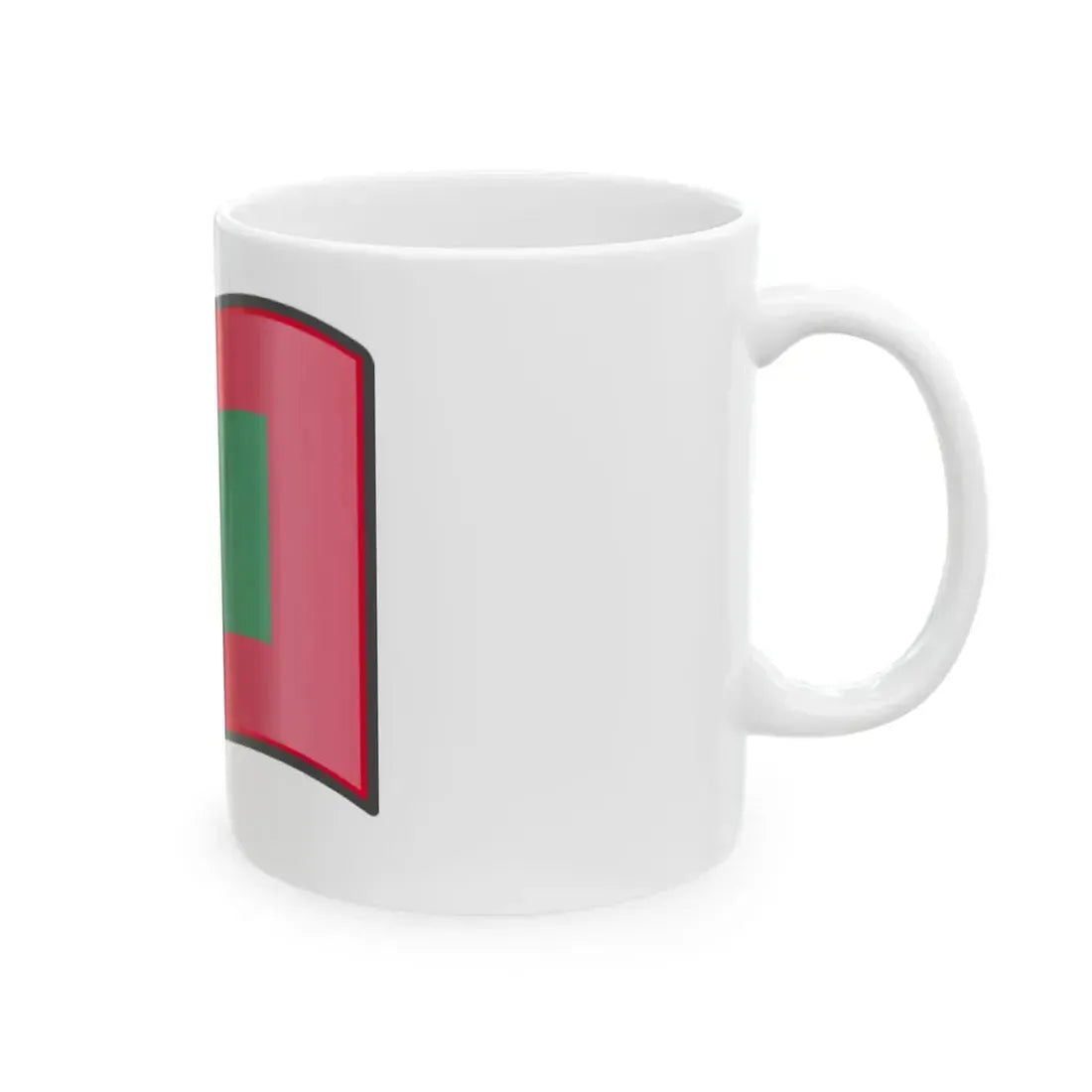 Nuvola Maldivian flag (Maldives) White Coffee Mug - Go Mug Yourself