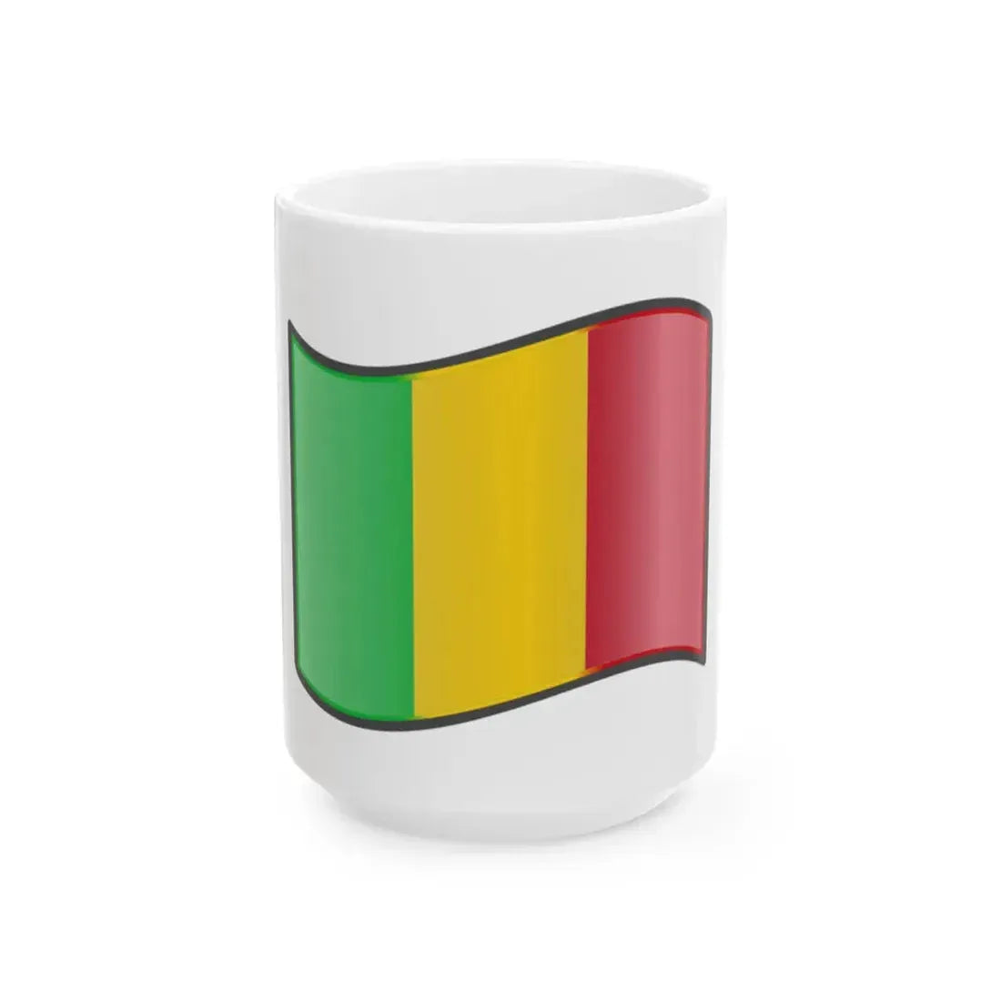 Nuvola Mali flag (Mali) White Coffee Mug 15oz - Go Mug Yourself