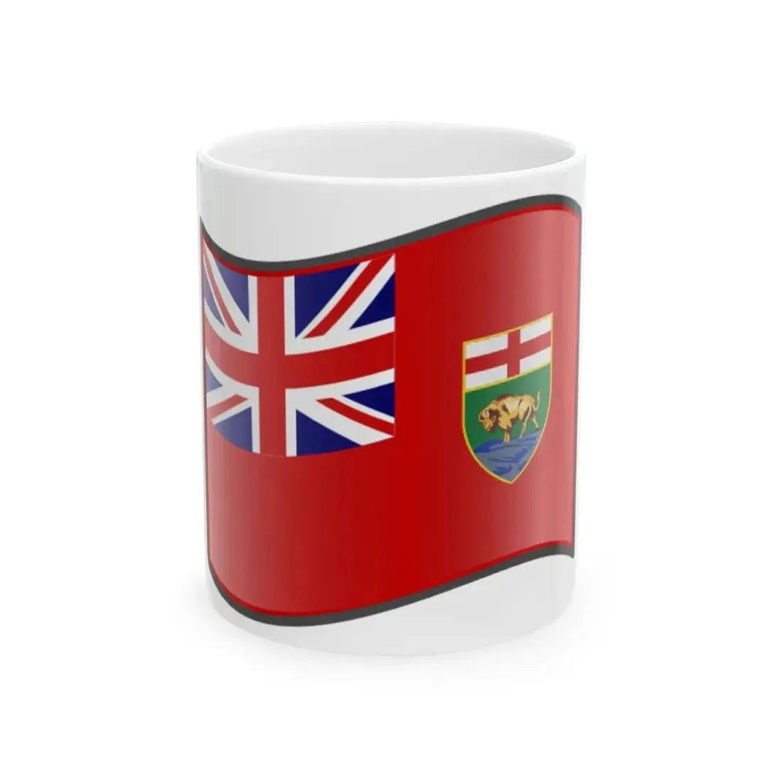 Nuvola Manitoba flag (Canada) White Coffee Mug 11oz - Go Mug Yourself