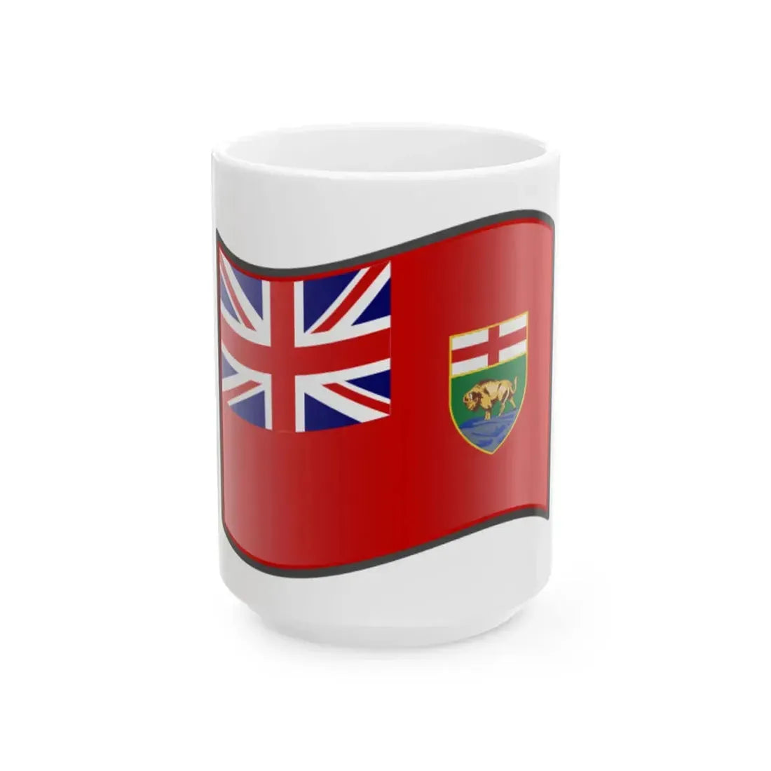 Nuvola Manitoba flag (Canada) White Coffee Mug 15oz - Go Mug Yourself
