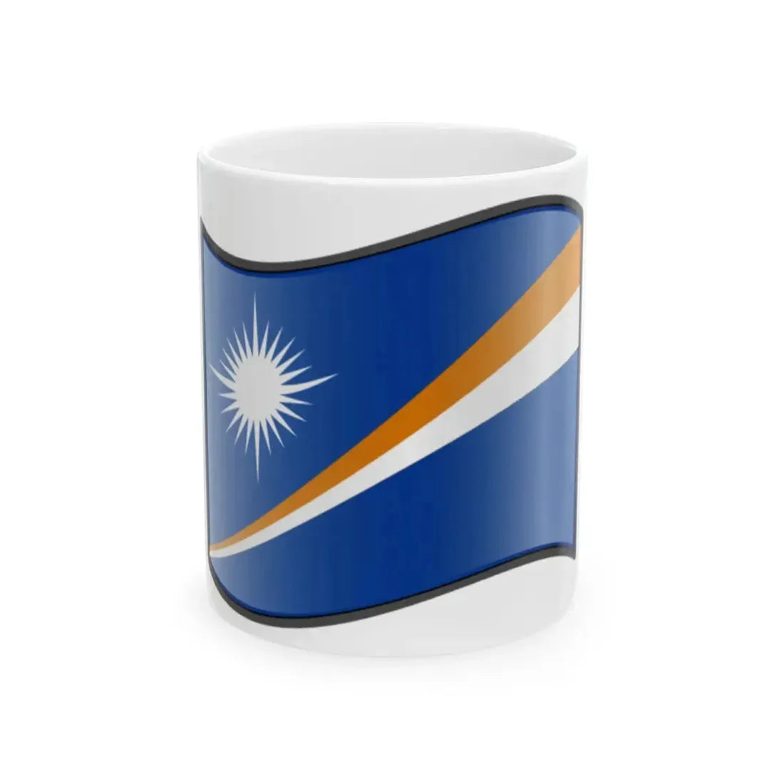 Nuvola Marshall Islands flag (Marshall Islands) White Coffee Mug 11oz - Go Mug Yourself