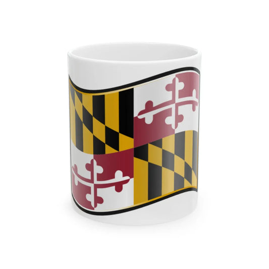 Nuvola Maryland flag (United States) White Coffee Mug 11oz - Go Mug Yourself