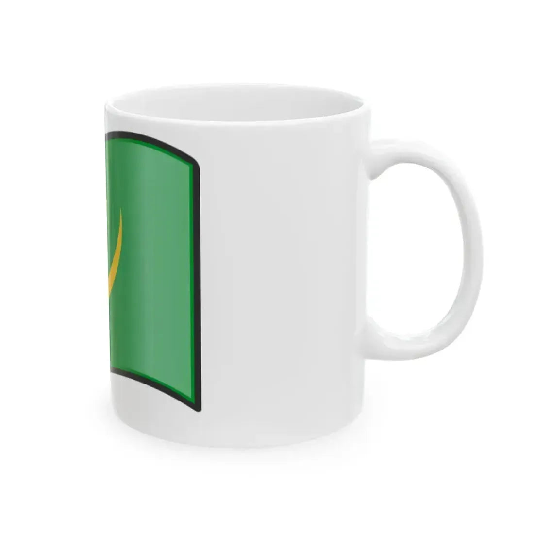 Nuvola Mauritanian flag 1959 (Mauritania) White Coffee Mug - Go Mug Yourself
