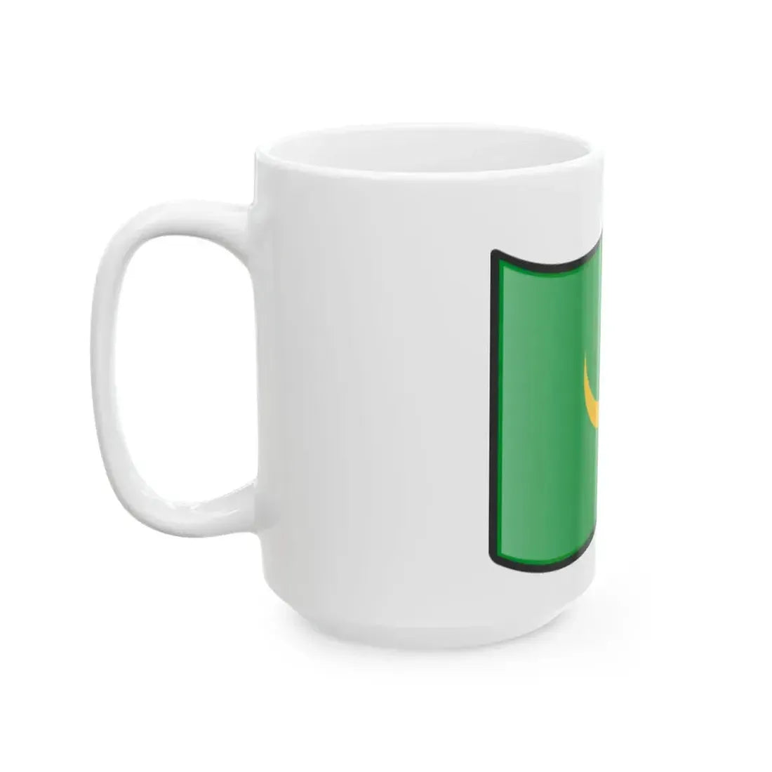 Nuvola Mauritanian flag 1959 (Mauritania) White Coffee Mug - Go Mug Yourself