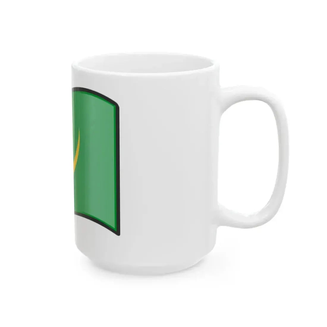 Nuvola Mauritanian flag 1959 (Mauritania) White Coffee Mug - Go Mug Yourself
