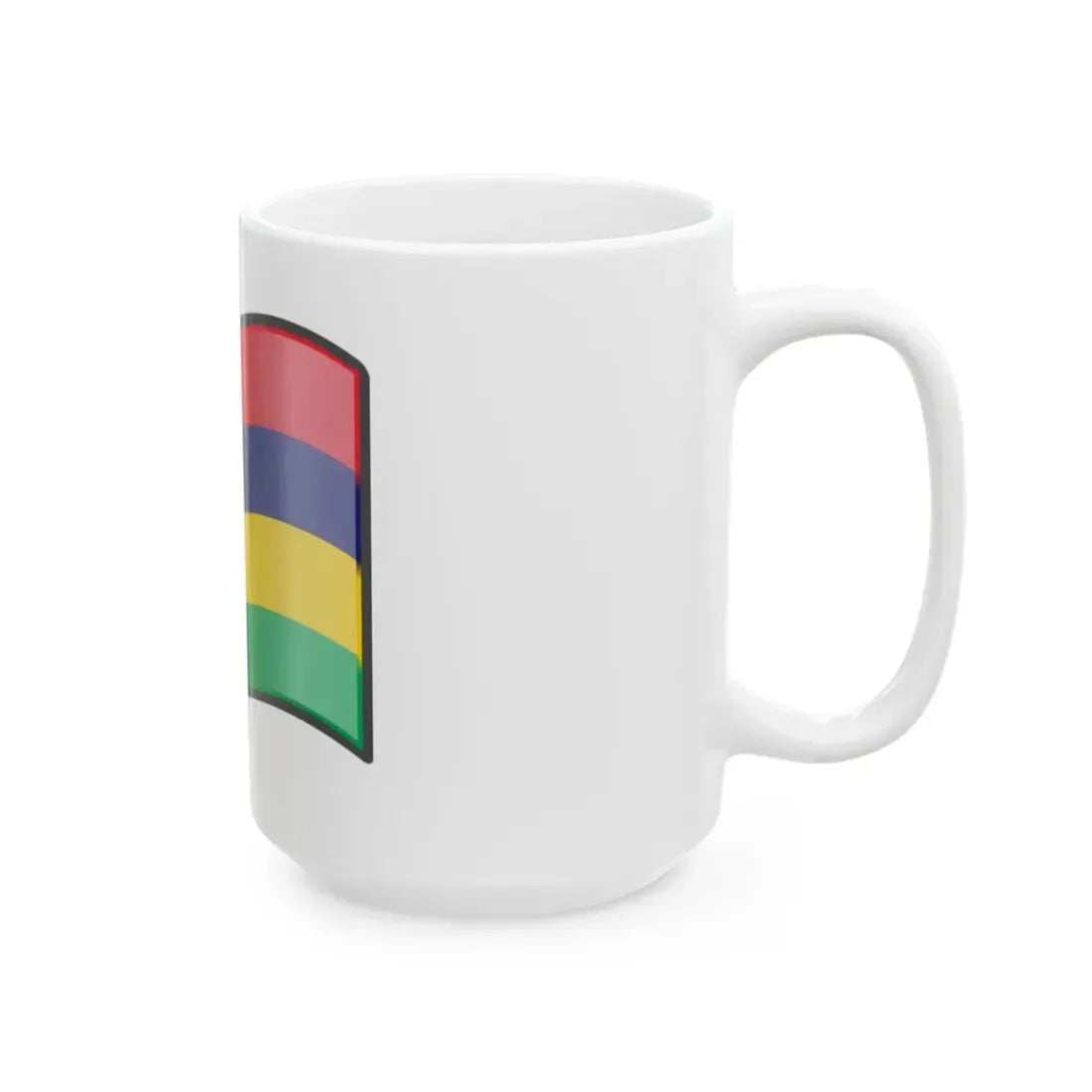 Nuvola Mauritian flag (Mauritius) White Coffee Mug - Go Mug Yourself