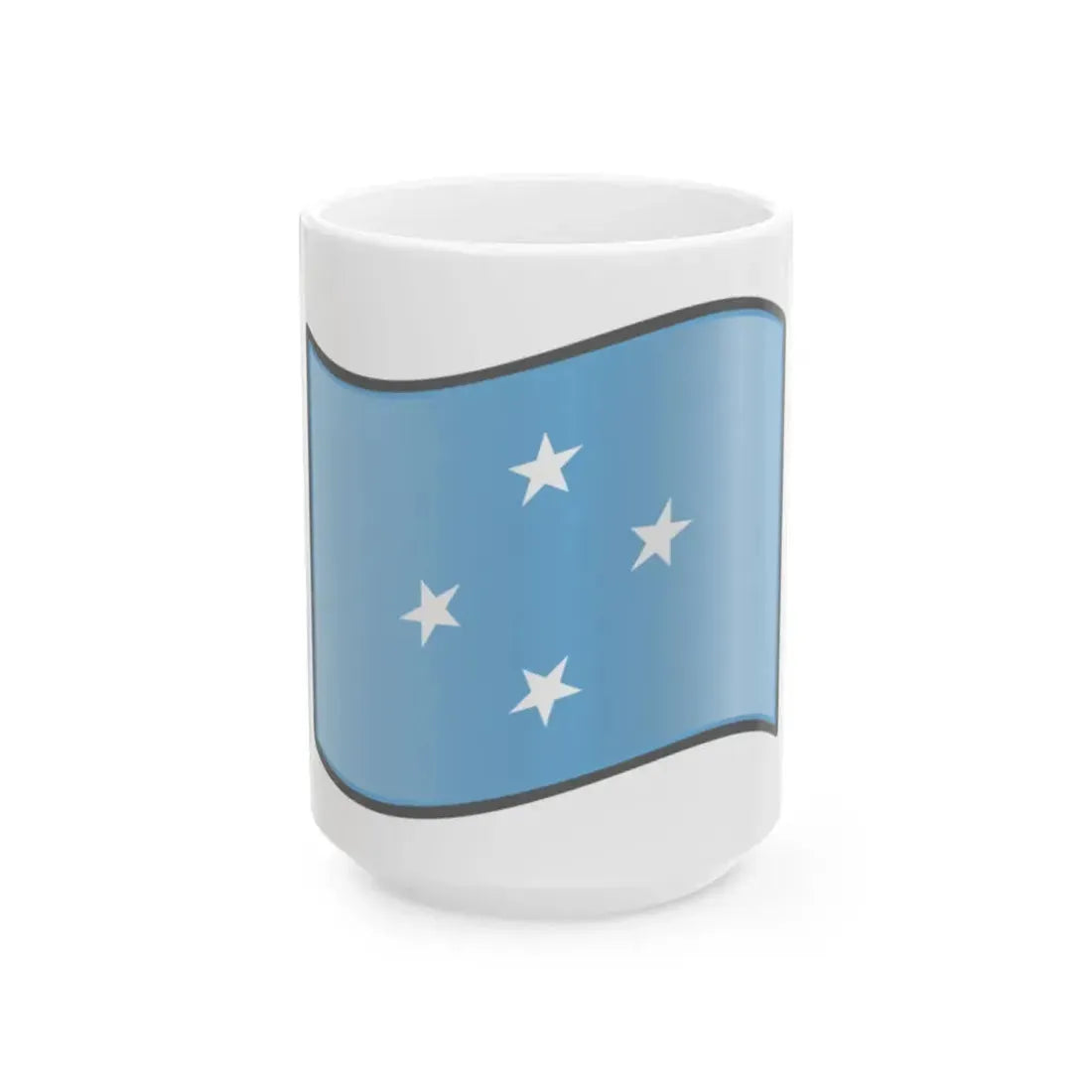 Nuvola Micronesian flag (Micronesia) White Coffee Mug 15oz - Go Mug Yourself