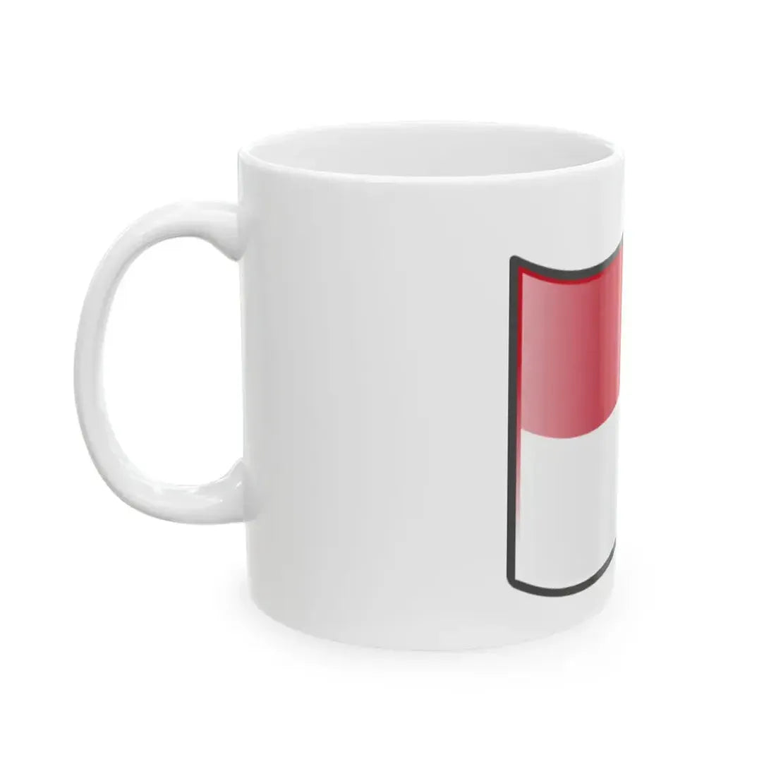 Nuvola Monegasque flag (Monaco) White Coffee Mug - Go Mug Yourself