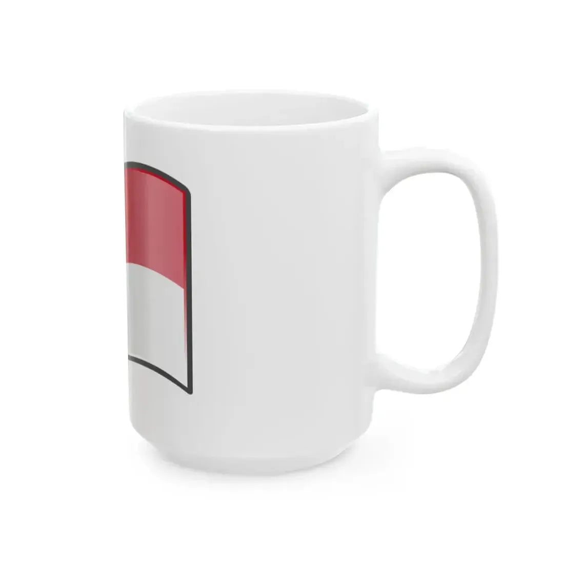 Nuvola Monegasque flag (Monaco) White Coffee Mug - Go Mug Yourself