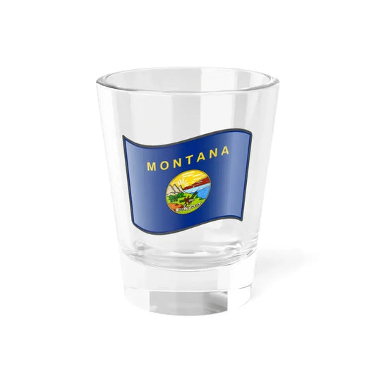 Nuvola Montana flag (United States) Shot Glass 1.5oz 1.5oz - Go Mug Yourself
