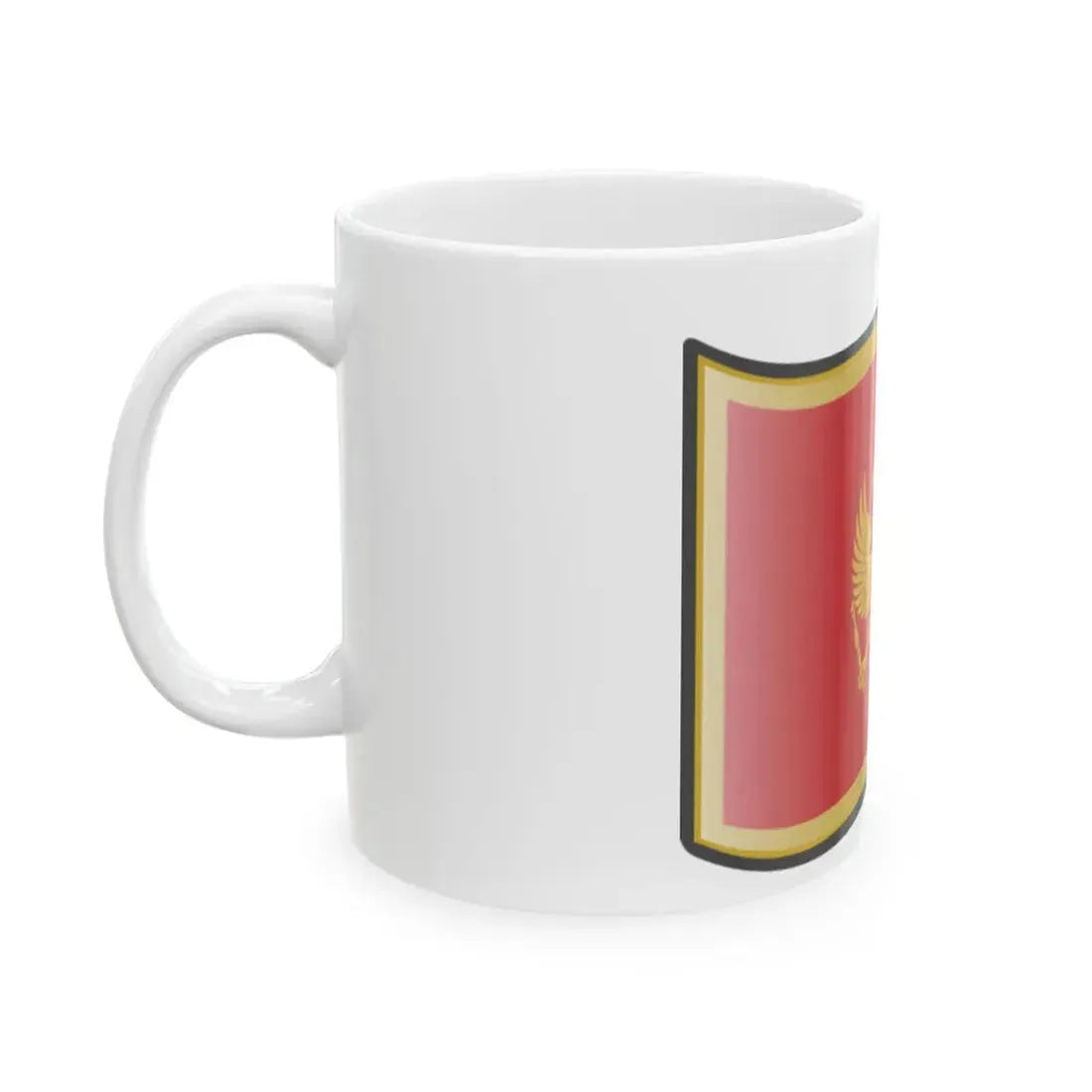Nuvola Montenegrin flag (Montenegro) White Coffee Mug - Go Mug Yourself