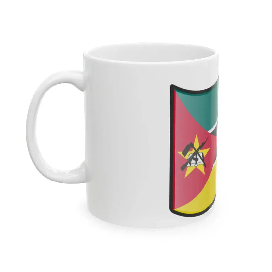 Nuvola Mozambican flag (Mozambique) White Coffee Mug - Go Mug Yourself