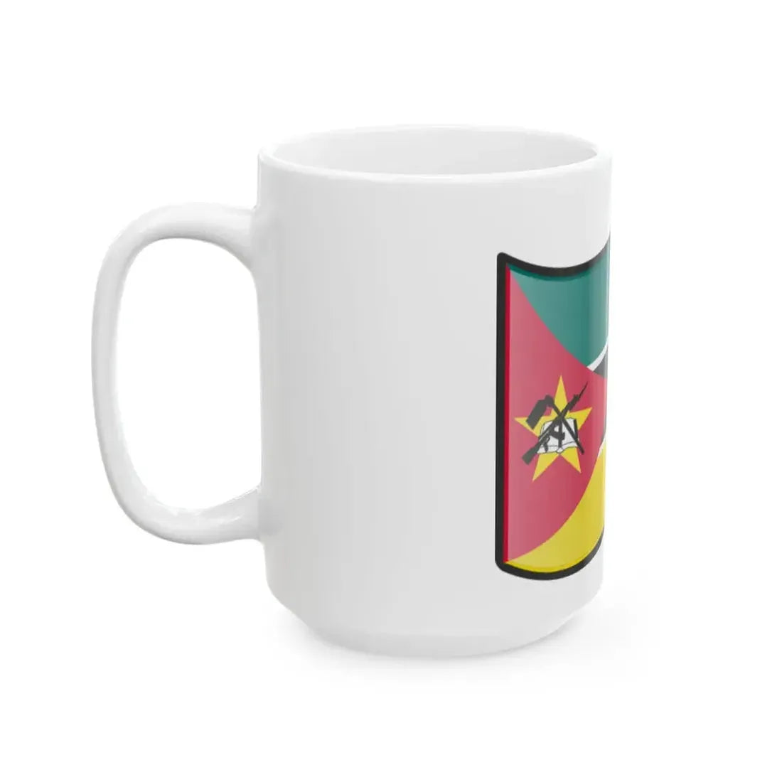 Nuvola Mozambican flag (Mozambique) White Coffee Mug - Go Mug Yourself