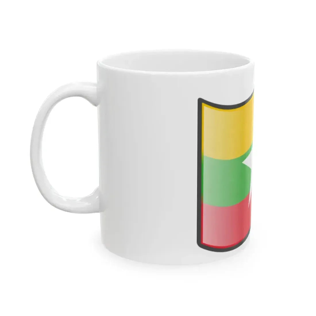 Nuvola Myanmar flag (Myanmar) White Coffee Mug - Go Mug Yourself