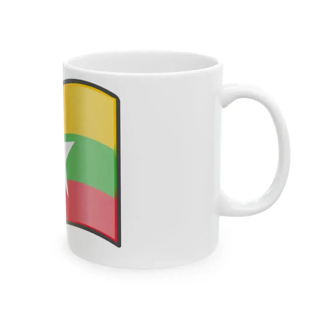 Nuvola Myanmar flag (Myanmar) White Coffee Mug - Go Mug Yourself
