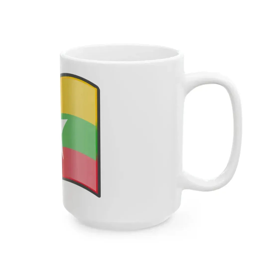 Nuvola Myanmar flag (Myanmar) White Coffee Mug - Go Mug Yourself