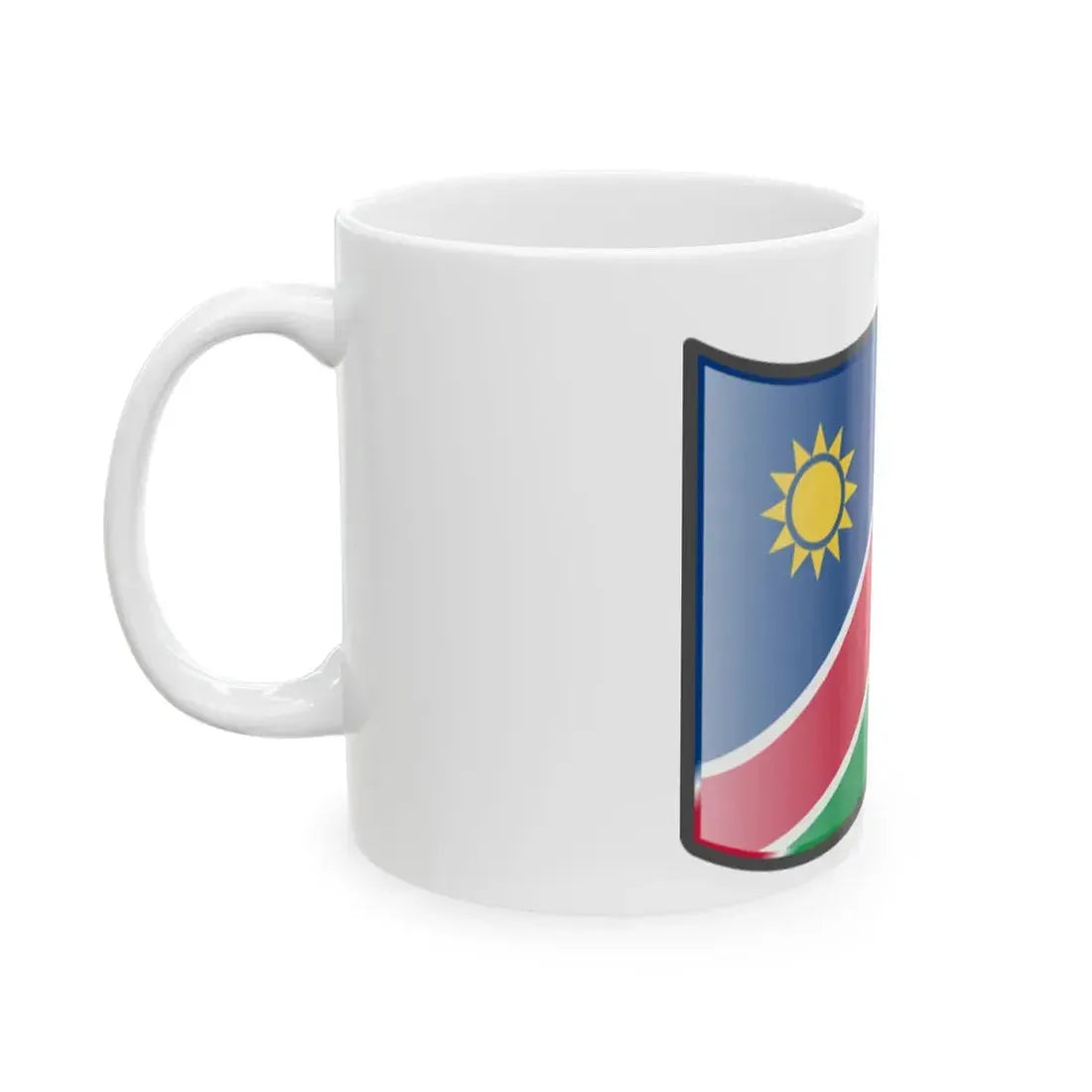 Nuvola Namibian flag (Namibia) White Coffee Mug - Go Mug Yourself
