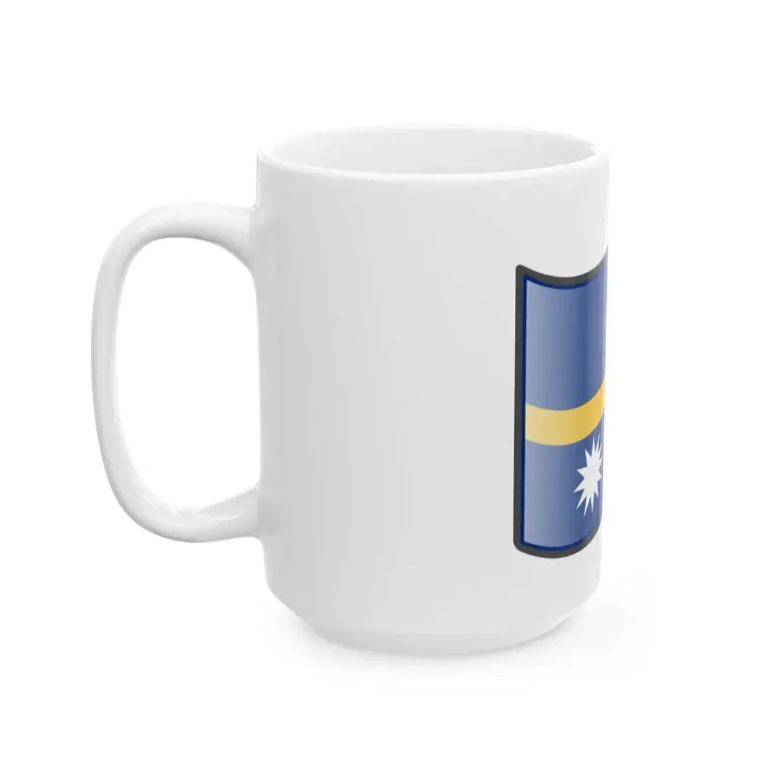 Nuvola Nauru flag (Nauru) White Coffee Mug - Go Mug Yourself