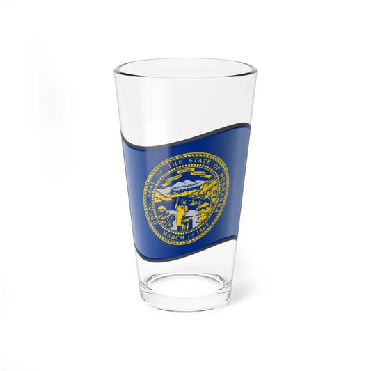 Nuvola Nebraska flag (United States) Pint Glass 16oz 16oz - Go Mug Yourself