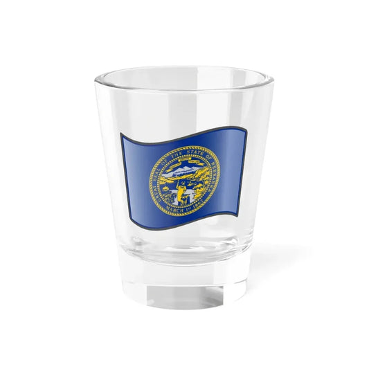 Nuvola Nebraska flag (United States) Shot Glass 1.5oz 1.5oz - Go Mug Yourself
