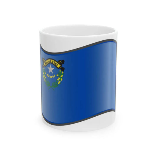 Nuvola Nevada flag (United States) White Coffee Mug 11oz - Go Mug Yourself