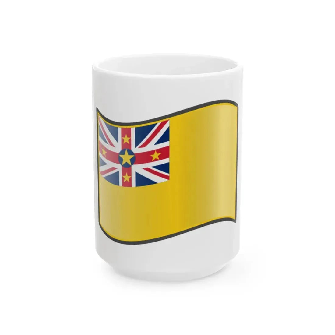 Nuvola Niuean flag (New Zealand) White Coffee Mug 15oz - Go Mug Yourself
