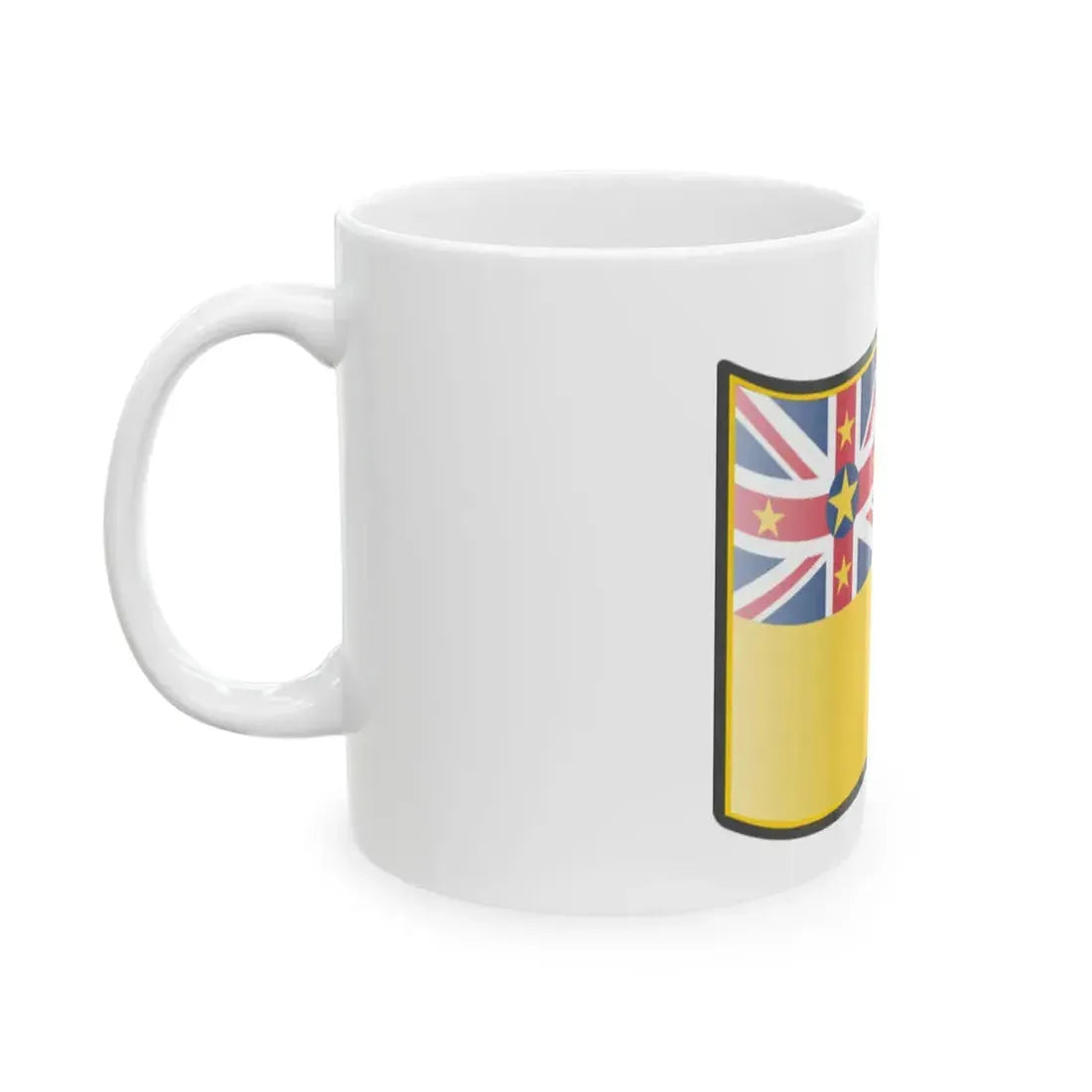 Nuvola Niuean flag (New Zealand) White Coffee Mug - Go Mug Yourself