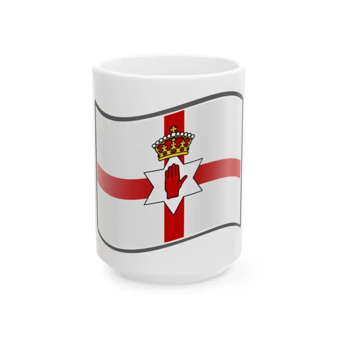 Nuvola Northern Irish flag (Ireland) White Coffee Mug 15oz - Go Mug Yourself