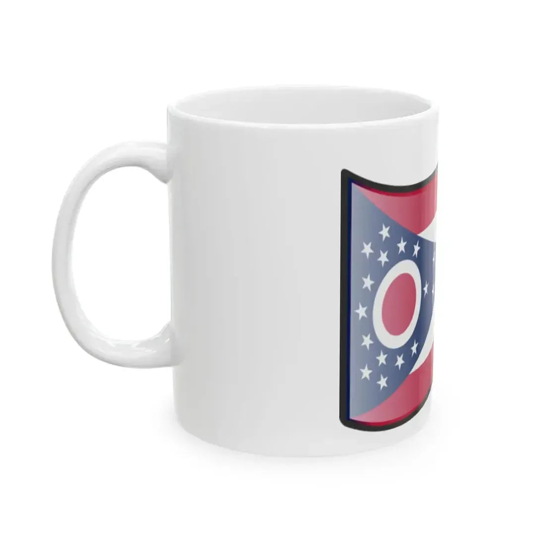 Nuvola Ohio flag (United States) White Coffee Mug - Go Mug Yourself