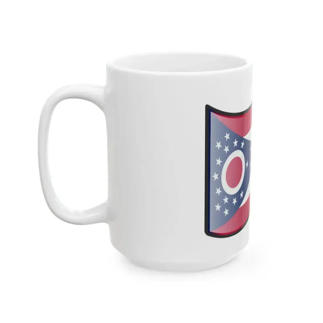 Nuvola Ohio flag (United States) White Coffee Mug - Go Mug Yourself