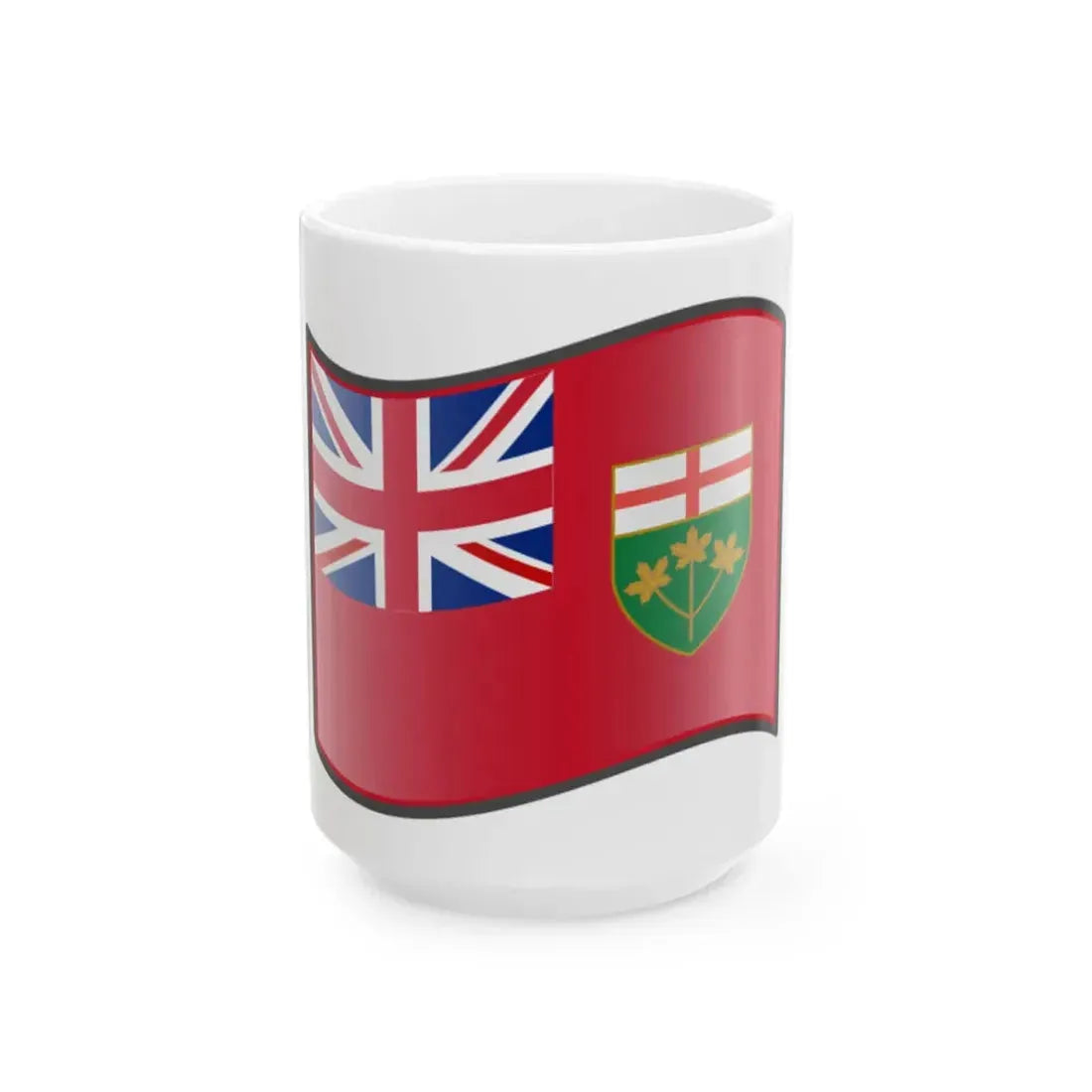 Nuvola Ontario flag (Canada) White Coffee Mug 15oz - Go Mug Yourself