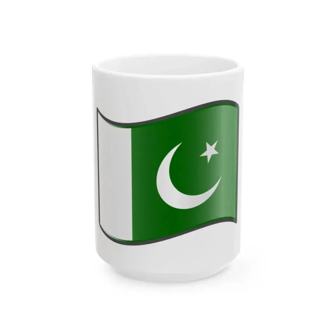 Nuvola Pakistani flag (Pakistan) White Coffee Mug 15oz - Go Mug Yourself