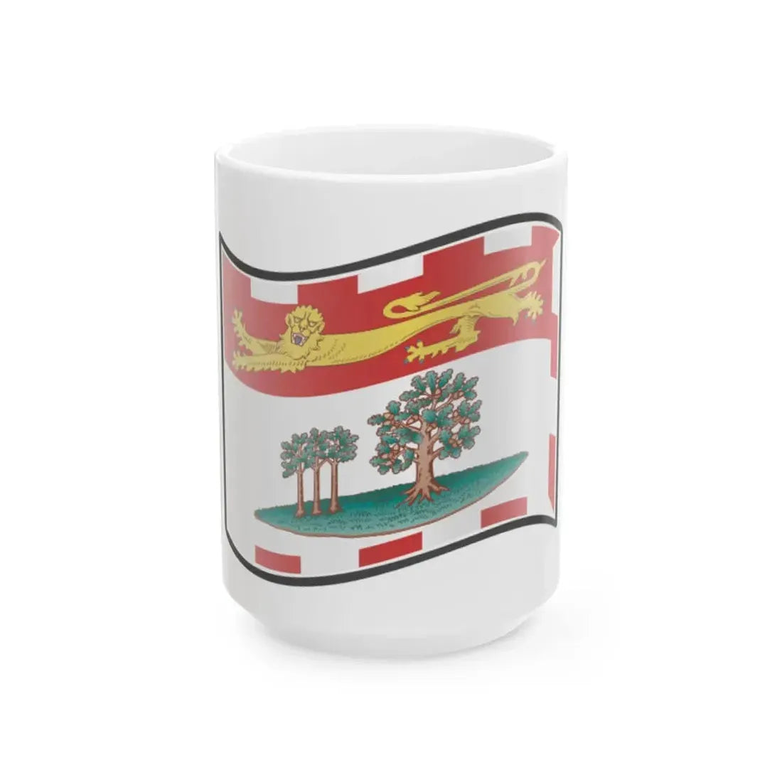 Nuvola PEI flag (Canada) White Coffee Mug 15oz - Go Mug Yourself