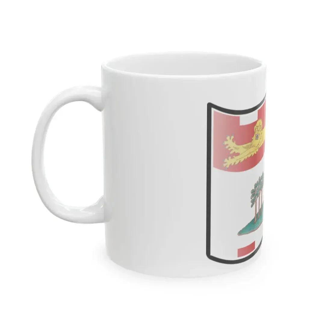 Nuvola PEI flag (Canada) White Coffee Mug - Go Mug Yourself