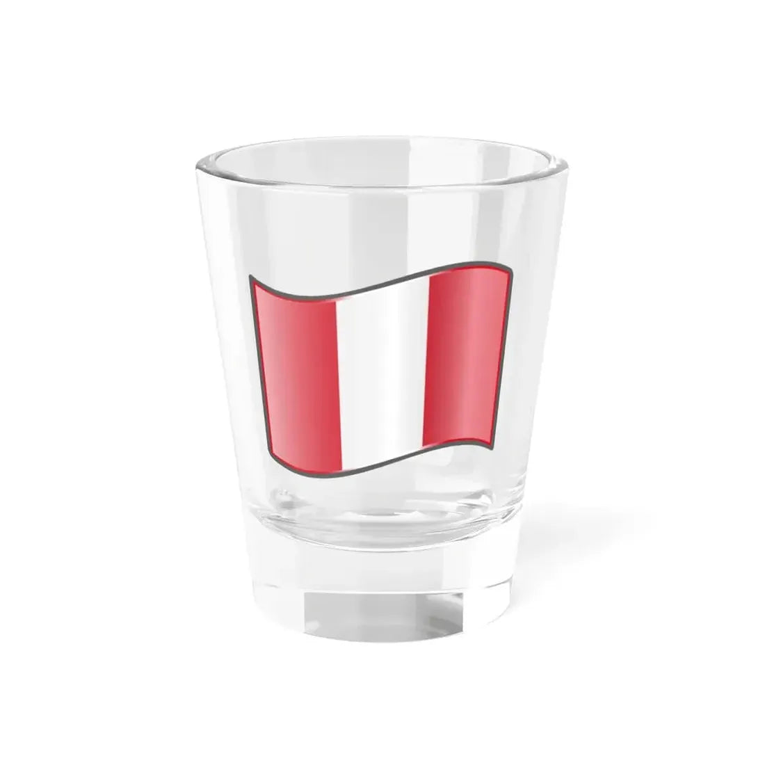 Nuvola Peru flag (Peru) Shot Glass 1.5oz 1.5oz - Go Mug Yourself