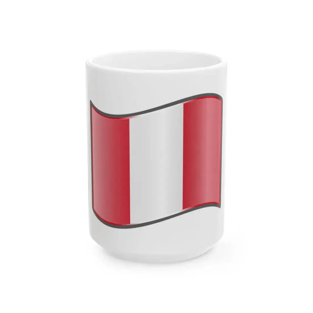 Nuvola Peru flag (Peru) White Coffee Mug 15oz - Go Mug Yourself