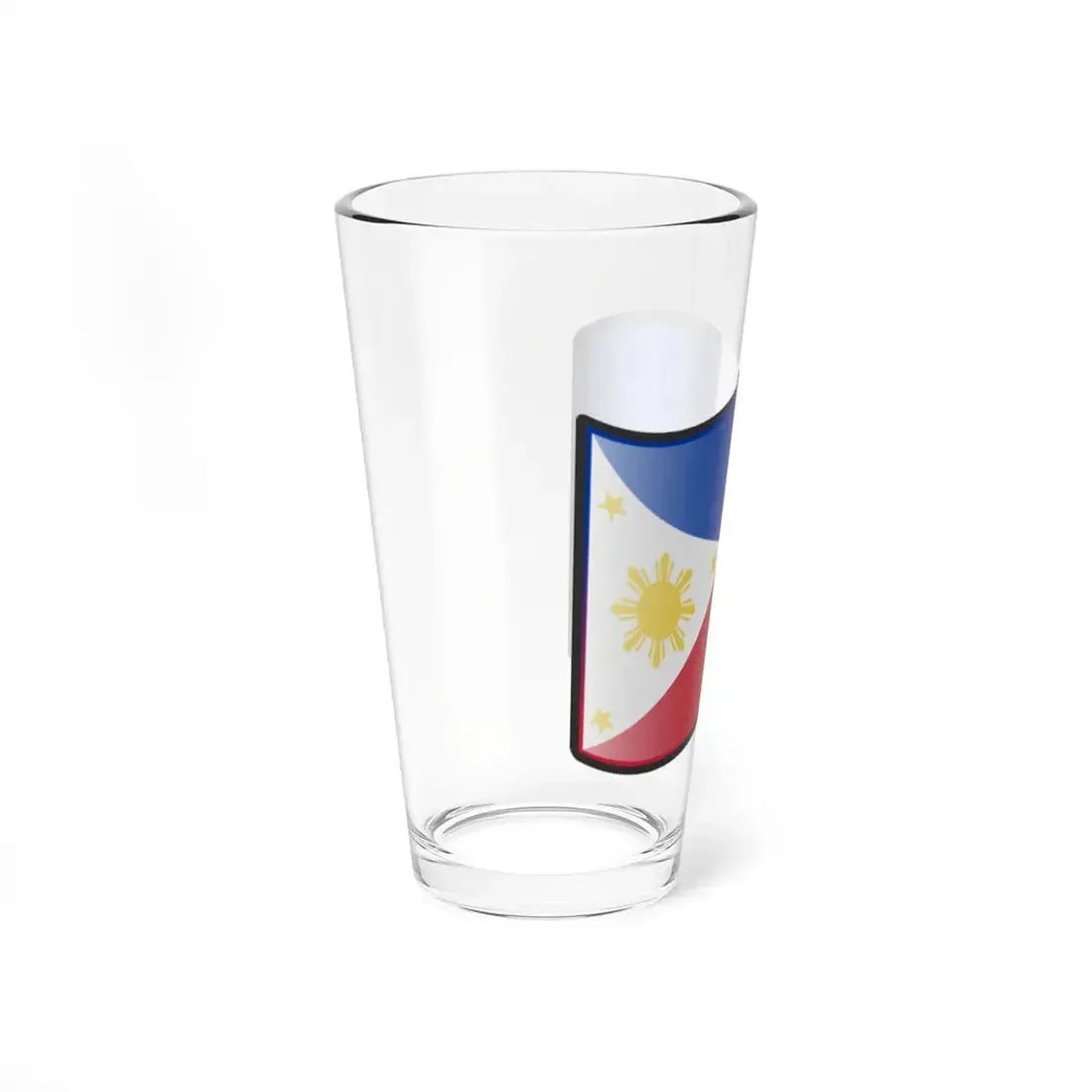 Nuvola Philippines flag (Philippines) Pint Glass 16oz - Go Mug Yourself