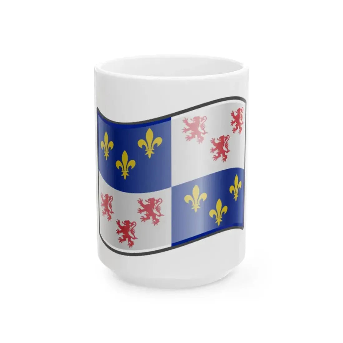 Nuvola Picardy flag (France) White Coffee Mug 15oz - Go Mug Yourself